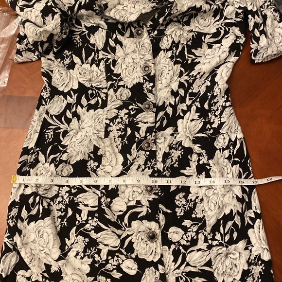 Coquette Core Vintage 80’s MIDI Dress Small Floral - Picture 10 of 12